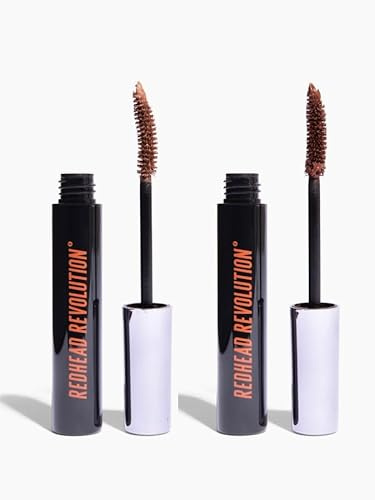Redhead Revolution Vegan Gingerlash Redhead Mascara | Auburn Brown & Light Brown Mascara Set