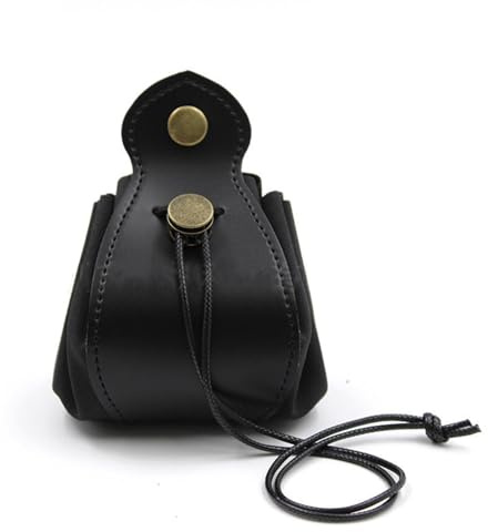 Gettimore Bolsa de piel sintética para dados con cordón para juegos de rol de D&D, tamaño plano de 10.6 pulgadas con capacidad para 70 dados, funda de almacenamiento de monedas y llaves, compatible