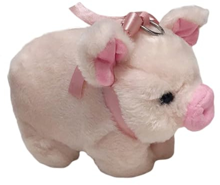 POPETPOP Bolso para Exteriores Diseño de Cerdo de Peluche, Bolsa de Ligera Gran Capacidad, Bolsa de Almacenamiento Funcional para Mujeres y Niñas, Adecuado para Uso Diario y Compras