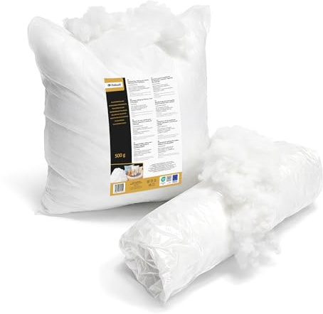Polisoft Fyllningspärlor 2 kg, för Kuddar, Gosedjur och Amigurumi, Fluffigt Fyllnadsmaterial för Mjukisdjur, Allergivänlig, Öko-Tex 100-certifierad, Vit (2000)
