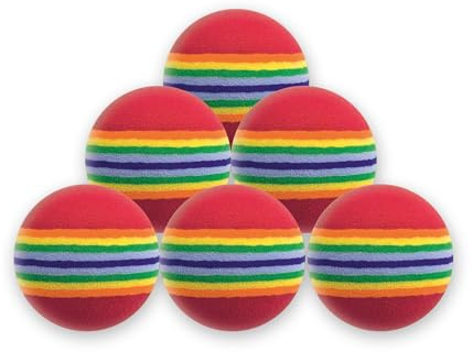 Longridge Foam Practice Golf Balls (Pack of 6 Balls)