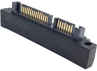 cablecc Adaptateur convertisseur d'extension SATA 22 broches 7 + 15 mâle vers SATA 22P femelle coudé à 90 degrés