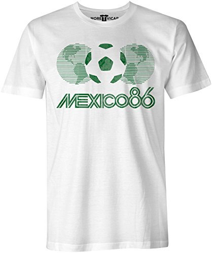 Mexico 86 Vintage T Shirt - Herren Football World Cup T Shirt