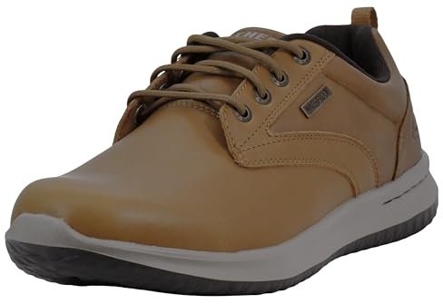 Skechers Men's Delson Antigo Oxfords Tan 10.5 D(M) US
