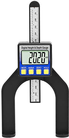 Mini Digital Höhenmesser Tischkreissäge Tiefenmesslineal für Sägetisch Dicke Messgerät Holzbearbeitung Home Decoration(0-80mm)
