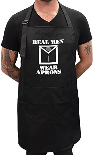 Real Men Wear Masonic Tyler Design Protective Apron