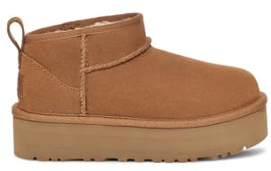 UGG Mädchen Kids Classic Ultra Mini Platf Boots, Chestnut, 36 EU