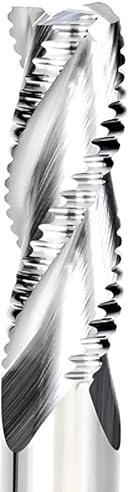 VHM Schruppfräser, Z=3 Fräser, CNC-Fräser für NE-Metalle wie Alu, Kupfer, Holz, MDF (8,0 x 24 x 60 - d2=8 mm)