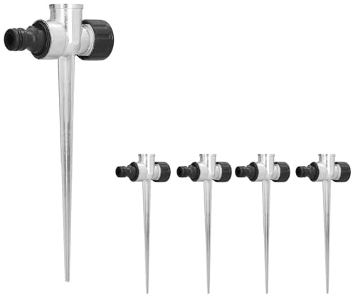 Jerliflyer 5 Pack Sprinklers, Metall Gräsmatta Vattning Sprinkler Kontakt, 1/2 tums Invändig/Utvändig Gänga, Bevattningsutrustning för Trädgård for Effortless Sharpening Efficiency