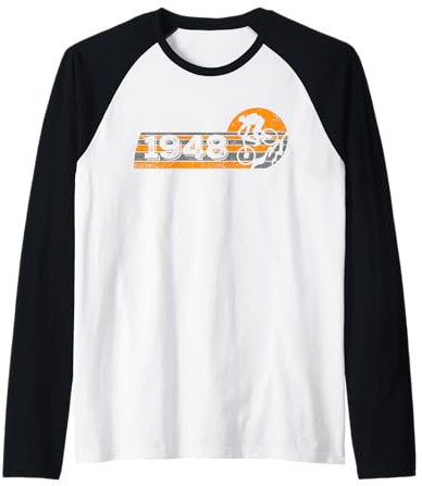 MTB Bike Ciclista Mountainbike Nacido en 1948 Cumpleaños Camiseta Manga Raglan