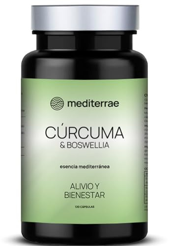 Cúrcuma y Boswellia Cápsulas | Alivio Articular y Antiinflamatorio Natural | Cúrcuma, Boswellia y Piperina | Apoyo a la Movilidad Diaria | 120 Cápsulas Veganas