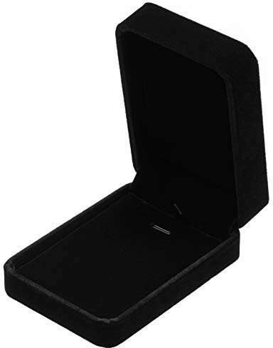 POKOFO Boîte en velours classique pour pendentif de collier, boîtes cadeaux bijoux