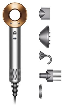 Dyson Supersonic™ Hair Dryer, No Heat Damage, 5 attachments with Diffuser & Styling Concentrator, Precision Styling Blow Dryer, All Hair Types