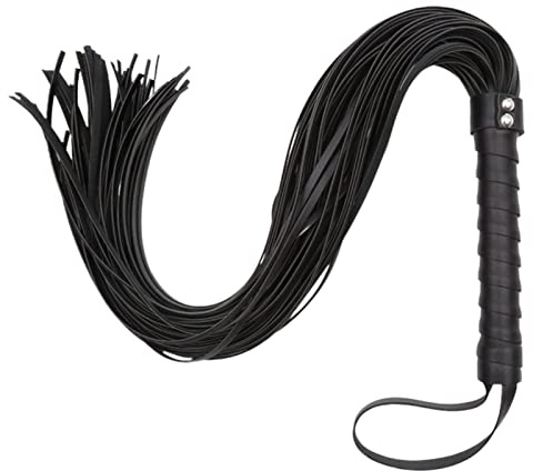 Eayoly Cravache d'équitation pour Chevaux, Fouet d'équitation en Cuir PU Noir cravache Cravache Cheval d'équitation avec poignée Ergonomique