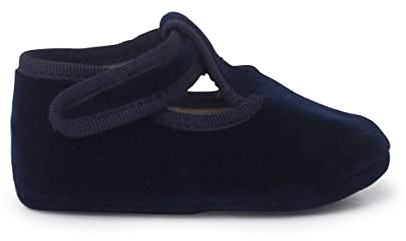 Pisamonas Scarpine Occhio di Bue in Velluto Chiusura A Strappo Misurare 19 Colore Blu