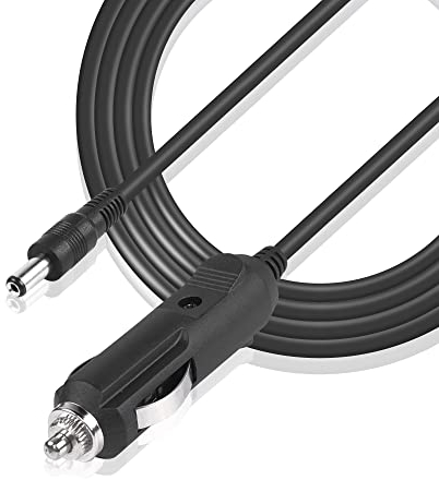 YAODHAOD Cavo accendisigari da 12 V CC 3A, da 5,5 x 2,1 mm a cavo di alimentazione per auto da 20 AWG, cavo di prolunga per auto DVR, fotocamera, GPS, CCTV (8,2 ft)