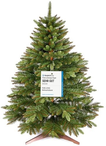 Pure Living - Árbol de Navidad artificial (120 cm, 10 años de garantía)