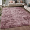 Aspire Homeware Rugs Living Room - Tie-Dye Pink Lilac Area Rugs for Bedroom Anti Slip - Modern Super Soft Plush Carpets for Lounge – Fluffy Shaggy Bedside Runner Rug for Kids Room, 80cm x 150 cm