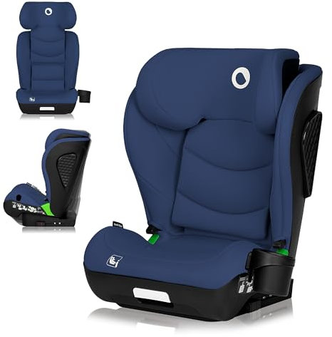 LIONELO NEAL I-SIZE Kindersitz, Gruppe 2 3, von 100-150 cm Von ca. 3 bis 12 Jahren Befestigung ISOFIX oder ohne Gurte Verstellbare Kopfstütze Seitenschutz Armlehnen Standard R129