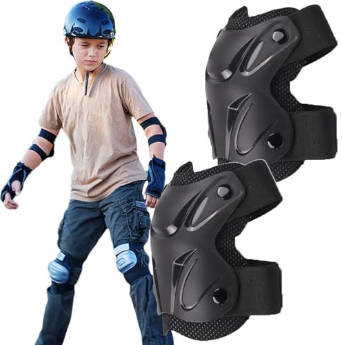 Genouillères pour Hommes, Genouillères pour Hommes - Patins de Skateboard Skate Pads - Anti-Slip Absorbant les Chocs Équipement de Protection Patins de Genouillères pour Skateboard Patins à roulettes