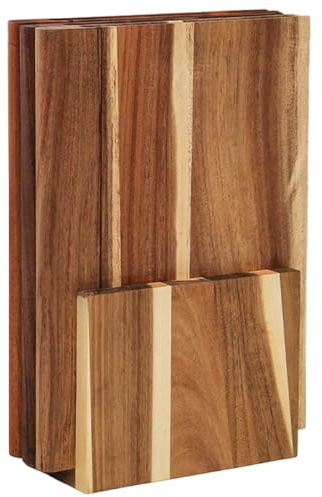 Set di libri da 3 taglieri, con taglieri in legno a doppio lato che sembrano libri per verdure da cucina, formaggio, pane e carne