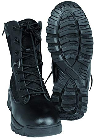 Mil-Tec Stivali tattici da trekking unisex, Nero, 46 EU