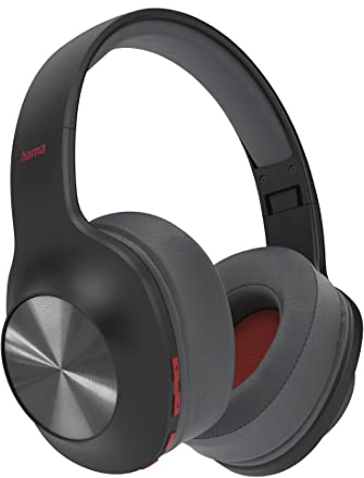 Hama Casque Bluetooth sans Fil Spirit Calypso (Casque Circum Auriculaire, Ecouteurs sans Fil Stéréo Pliable, Bass Boost, 38h d'écoute,Hi-FI, Micro intégré, Assistants Vocaux Siri Google) Noir