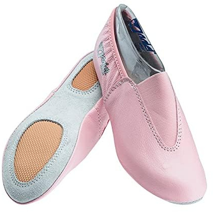 ANNIEL 2038 - Zapatillas Gimnasia Ritmica Niña-Niño, Punteras Gimnasia Ritmica Niña de Cuero Made in Italy, Ballet y Diversos Deportes de Interior, Disponible en Todos los Tamaños