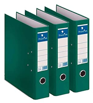 Archivador Palanca A-Z PRAXTON, Din-A4 Ancho 70 mm. (Pack x3, Verde)