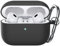 JETech Aufgerüstet Silikon Hülle für AirPods Pro (2./1. Generation 2023/2022/2019) mit Schlüsselanhänger, Hart PC Innenleben, Stoßfeste Schutzhülle, Front LED Sichtbar (Schwarz)