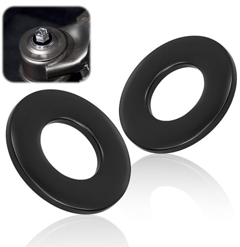 Rondelles Plates M6 x 12 mm Noires, 25 Pièces Acier Inoxydable A2 V2A Rondelles Rondes Metal Plates pour Écrous Boulons Vis Tige Filetée, Rondelle M6 pour Réparations à la Maison