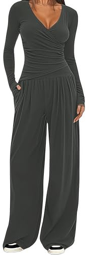 YKDLLF Sportivo Donna Completo Completi Sportivi Due Pezzi Sportiva Invernale Pantaloni Casual Elegante Tuta Sportiva Donna Completa 2 Pezzi Tuta Invernale Ginnastica