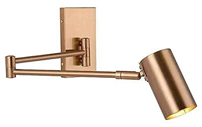 Industriell vintageljus Utdragbar vägg med lång arm justerbar retro metalllampa för sovrum Läslampa Restaurang Bar Vardagsrum Inomhusbelysning, Guld