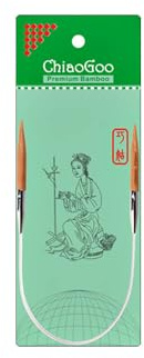 ChiaoGoo Bamboo Circular Knitting Needles 12, Size 9/5.5mm