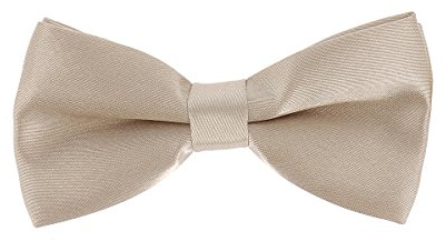 cravateSlim Fliege Jungen Beige