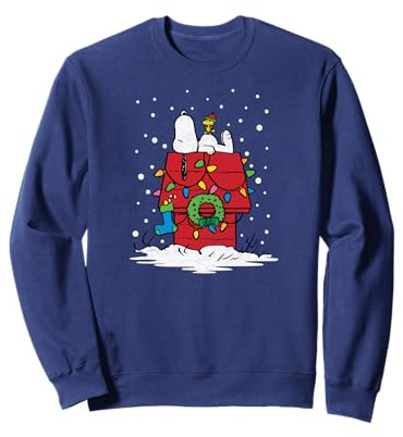 Peanuts Snoopy Christmas Lights Sweatshirt