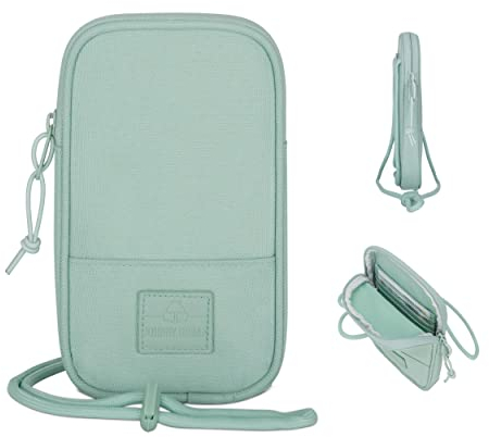 JOHNNY URBAN Umhängetasche Herren & Damen Mint - Josh - Kleine Handytasche für Festival, Konzert & Urlaub - Handy Tasche Klein & Flach - Wasserabweisend