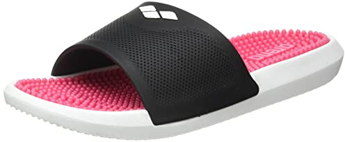 arena Marco Claquettes Piscine Unisexe pour Femme et Homme, Sansales Plage et Piscine Confortables avec Semelle Douce Massante et Bonne Adhérence sur Sols Humides
