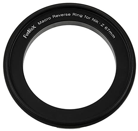 Fotodiox Macro Reverse Ring Compatible with 67mm Filter Thread to Nikon Z-Mount Cameras - For Reverse Mounting Lenses