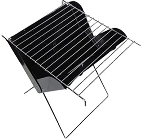 Kolgrill Picknick Grill Träkolgrill Bärbar Grillgrill Notebook Grill Vikbar Kol Utomhus Grill I Rostfritt Stål För Picknickcamping Kolgrillar Picknickgrill (Color : Black)