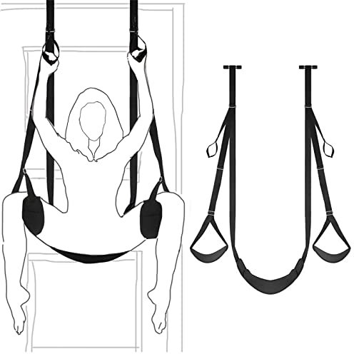 Limmion Liebesschaukel für die Frau Sexschaukel Tür Schaukel BDSM Bondage Set Sex Swing Sexspielzeug für Paare Erwachsene Sling Sex Schaukel mit breiten Polstern Extrem SM Bondageset Sexspielzeug