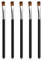 WLLHYF 5 teiliges abgewinkeltes Eyeliner Pinsel Set professionelle Augen Make up ultradünnes abgeschrägtes flaches Augenbrauen Set enger Liner für Lidschatten Gel Puder flüssige Creme Frauen Mädchen