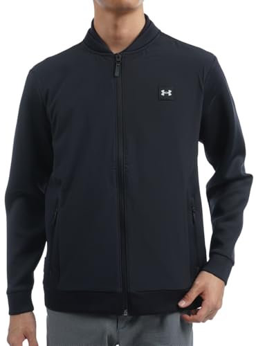 UA Drive Pro Storm Hybrid Veste zippée intégrale pour homme, Noir/argenté métallisé - 001, Large