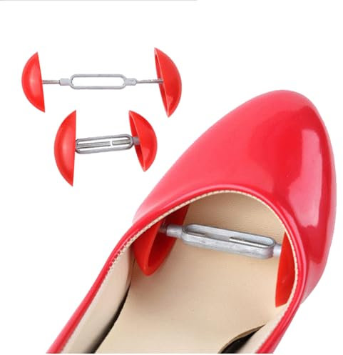 Aestustheri 2PCS Shoe Stretchers for Women – Red Shoe Width Stretcher – Adjustable Shoe Trees for Wide Feet – Portable Mini Shoe Expander for a Perfect Fit