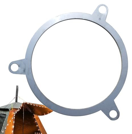 Soporte de tubo de chimenea resistente al , marco estabilizador de chimenea compacto, kit de seguridad de tuberías de metal para exteriores, soporte de montaje resistente al para sistemas