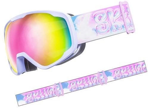 Whoasyst Occhiali Da Sci Nebbia Resistente Snowboard Per Ragazzo Ragazza Teen Ciclismo Sci Outdoor Sport Eyewears Per Bambini