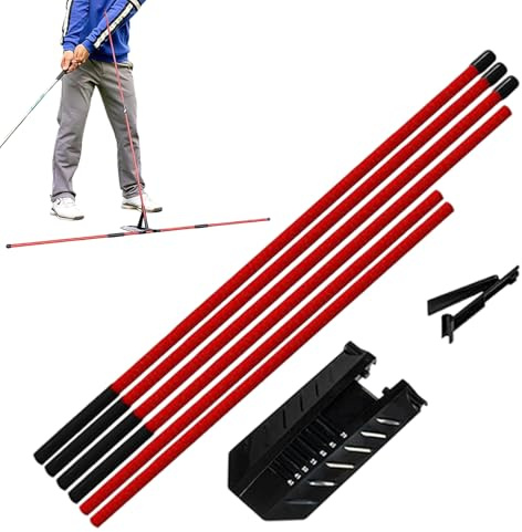 Bastone Da Allenamento Per Il Golf: Ausilio Per L'oscillazione Del Golf, Bastone Per L'allineamento | Strumento Di Allineamento Supporto Per Stick Correttore Aereo Per Interni Domestici Cortile Club R