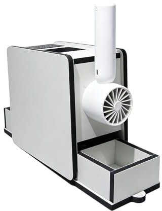 Machine De Soufflage De Coquilles d'alimentation pour Oiseaux, Séparateur De Coque De d'oiseaux Rechargeable en Bois, Extracteur Nourriture pour Oiseauxs en Bois Massif, Éliminateur Paillette