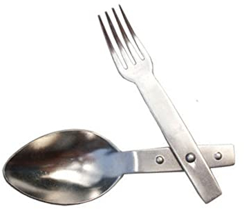 Copytec Göffel Wh Besteck Löffel Gabel Survival Camping Essen Essbesteck Repro #17164