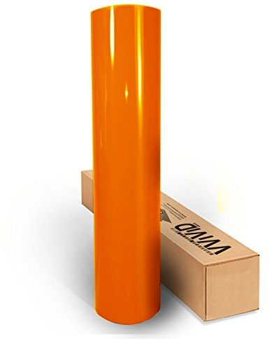 Orange High Gloss Realistic Paint-Like Microfinish Vinyl Wrap Roll with VViViD XPO Air Release Technology (1.5ft x 5ft)